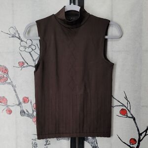 Wolford Sleeveless Turtleneck Top Size Small